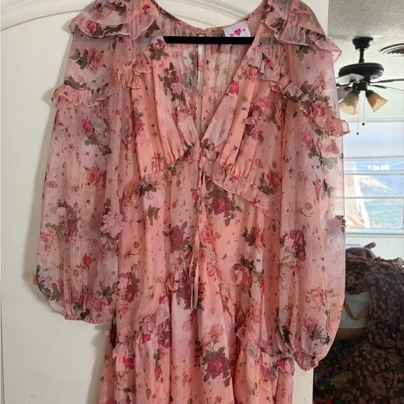 Buddy Love Pink Floral Maxi Dress - Picture 10 of 10